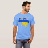 ウクライナを支援する 私はウクライナと共にあります Tシャツ (正面フル)