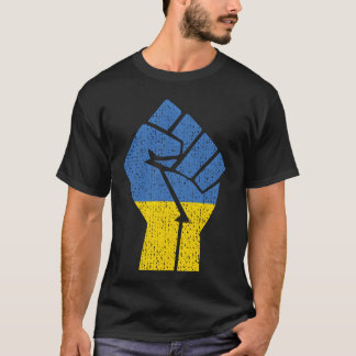 ウクライナを支援 ウクライナと共に ウクライナの旗 Tシャツ