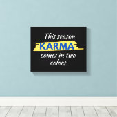 ウクライナを支来持"KARMA in Two Colors"プリント キャンバスプリント (インサイチュ (ウッドフロア))