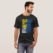 ウクライナを決して降伏しない Tシャツ (正面フル)