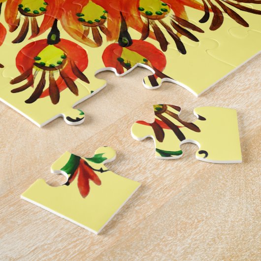 ウクライナアートバードと花ペトリキヴ絵画カ ジグソーパズル (側面)