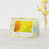 ウクライナイエローサンフラワーフローラエンブレム カード (黄色い花)