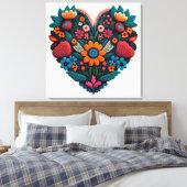 ウクライナインスパイアハート キャンバスプリント (インサイチュ (寝室))