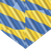 ウクライナインスピレーションブルーと黄モダン色エレガント テーブルクロス (アングル)