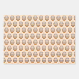 ウクライナイースターエッグデザインラッピング紙セット ラッピングペーパーシート