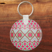ウクライナイースターエッグ（ピサンカ）キーチェーン キーホルダー (正面)