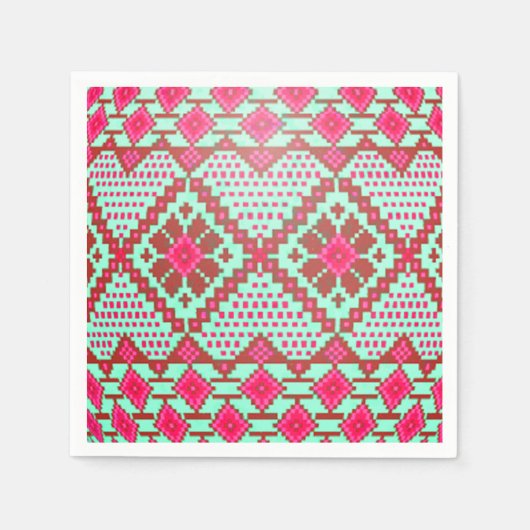ウクライナイースターエッグ(ピサンカ)紙ナプキンス スタンダードカクテルナプキン (正面)