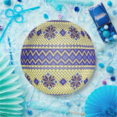 ウクライナイースターエッグ(ピサンカ)紙プレート ペーパープレート (パーティー)