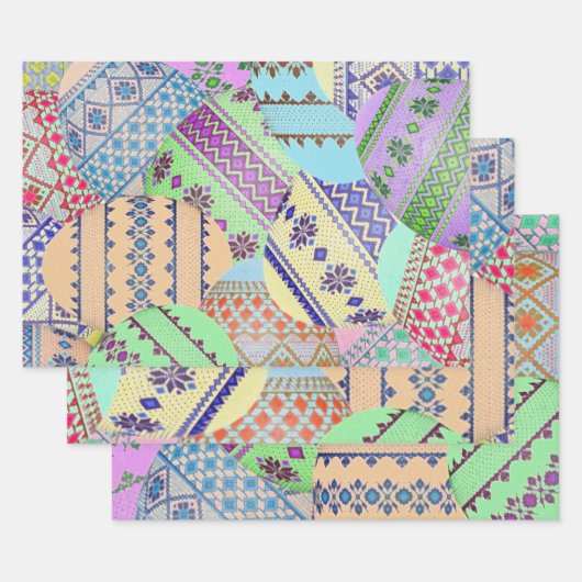 ウクライナイースターエッグ(ピサンキー) ラッピングペーパーシート (セット)