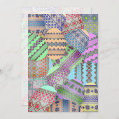 ウクライナイースターエッグ(ピサンキー)招待状 招待状 (正面/裏面)