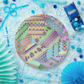 ウクライナイースターエッグ（ピサンキー）紙プレート ペーパープレート (パーティー)