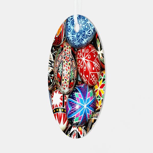 ウクライナイースターエッグ メタルオーナメント (正面左)