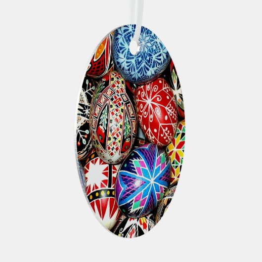 ウクライナイースターエッグ メタルオーナメント (正面右)