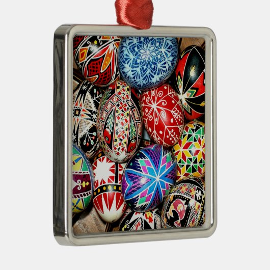 ウクライナイースターエッグ メタルオーナメント (右)