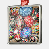 ウクライナイースターエッグ メタルオーナメント (左)