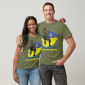 ウクライナウォリアー軍隊兵士トリデントゼレンスキー Tシャツ (ユニセックス)