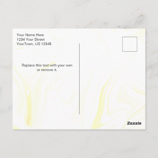 ウクライナウォーターカラーサンキューハガキ ポストカード (裏面)