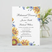 ウクライナウォーターカラーリハーサルディナー招待状 招待状 (スタンド正面)