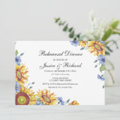 ウクライナウォーターカラーリハーサルディナー招待状 招待状 (スタンド正面)