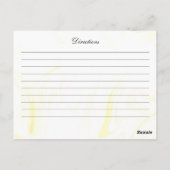 ウクライナウォーター色レシピカード ポストカード (裏面)