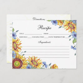 ウクライナウォーター色レシピカード ポストカード