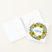 ウクライナウクライナのリースフラワーズフォースト ノートブック (内部)