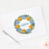 ウクライナウクライナのリースフラワーズフォートシール スクエアシール (封筒)