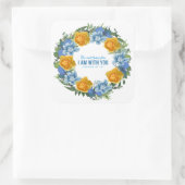 ウクライナウクライナのリースフラワーズフォートシール スクエアシール (バッグ)