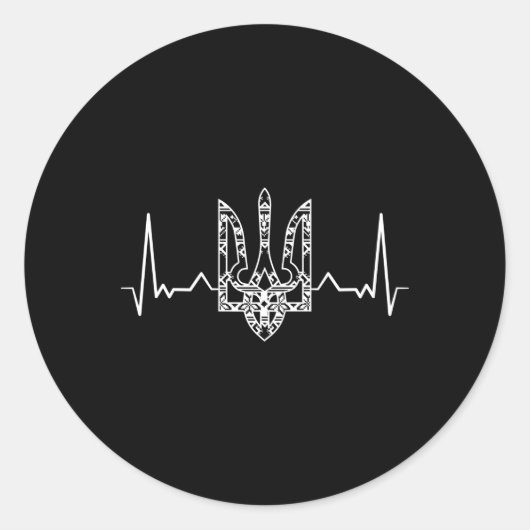 ウクライナウクライナウクライナキエフTrysub国旗 ラウンドシール (正面)