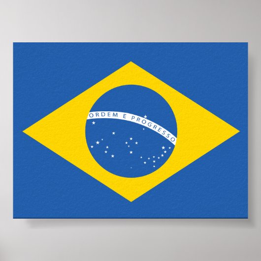ウクライナウクライナブラジル国旗 ポスター (正面)