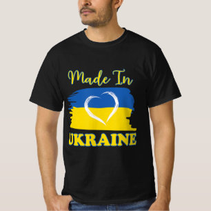 ウクライナウクライナ国旗ハート Tシャツ