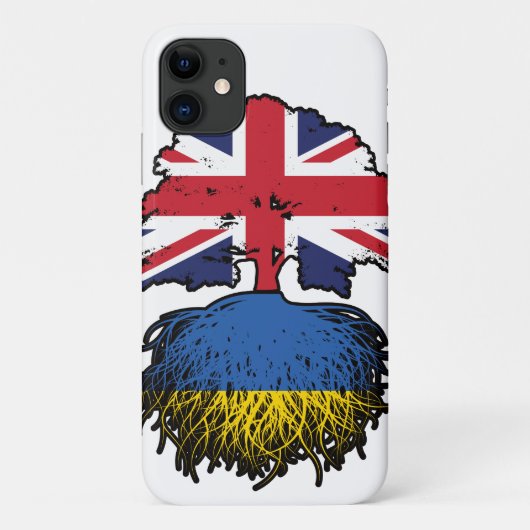 ウクライナウクライナ英国統一された王国 Case-Mate iPhoneケース (裏面)