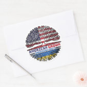 ウクライナウクライナUSアメリカ合衆国統一された州 ラウンドシール (封筒)