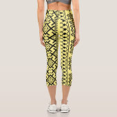 ウクライナウクライ伝統的ナシンボルデザイン カプリレギンス (裏面)