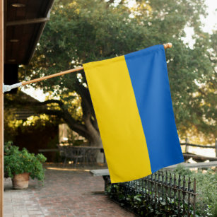 ウクライナウクラニア支援ブルーイエロー  ハウスフラッグ