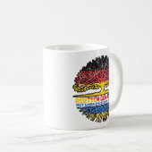 ウクライナウクレニッシュDeutschland Baum Wurzel コーヒーマグカップ (正面右)