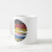 ウクライナウクレニッシュDeutschland Baum Wurzel コーヒーマグカップ (正面左)