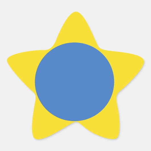 ウクライナエアフォースローンデル 星シール (正面)