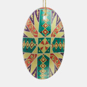 ウクライナエッグスタイルクリスマスオーナメント セラミックオーナメント (右)