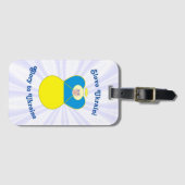 ウクライナエンジェルスラバウクレニグローリートゥウクライナ ラゲッジタグ (正面横)