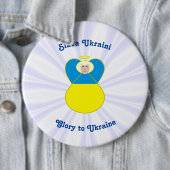 ウクライナエンジェルスラバウクレニグローリートゥウクライナ 缶バッジ (インサイチュ)