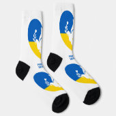 ウクライナカスタム文字平和 ソックス (右)