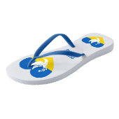 ウクライナカスタム文字平和 ビーチサンダル (アングル)