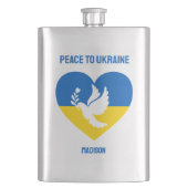 ウクライナカスタム文字平和 フラスク (正面)