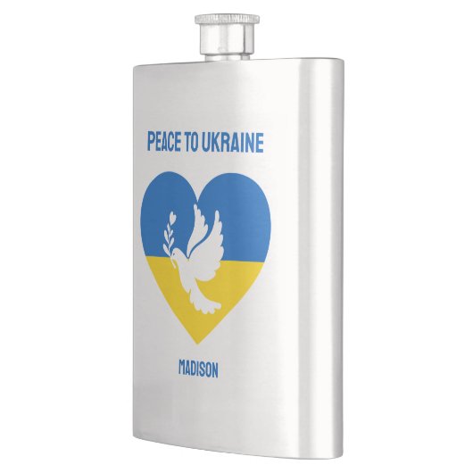 ウクライナカスタム文字平和 フラスク (左)