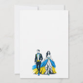 ウクライナカップル結婚式招待状 招待状 (裏面)