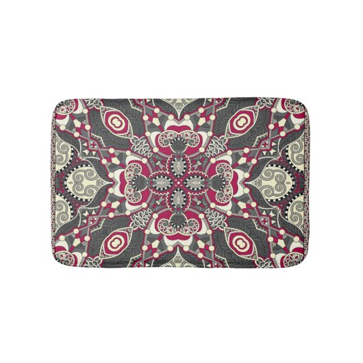 ウクライナカラコクシルクネックスカーフデザイン バスマット (正面)