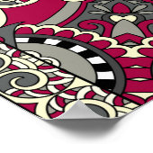 ウクライナカラコクシルクネックスカーフデザイン ポスター (角)