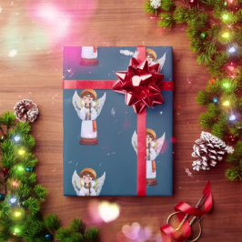 ウクライナクリスマスエンジェル ラッピングペーパー