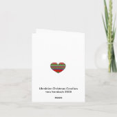 ウクライナクリスマスキャロラー シーズンカード (裏面)